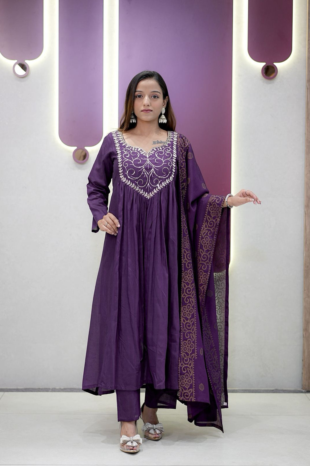 Aaradhya Chanderi Silk Kurta Set