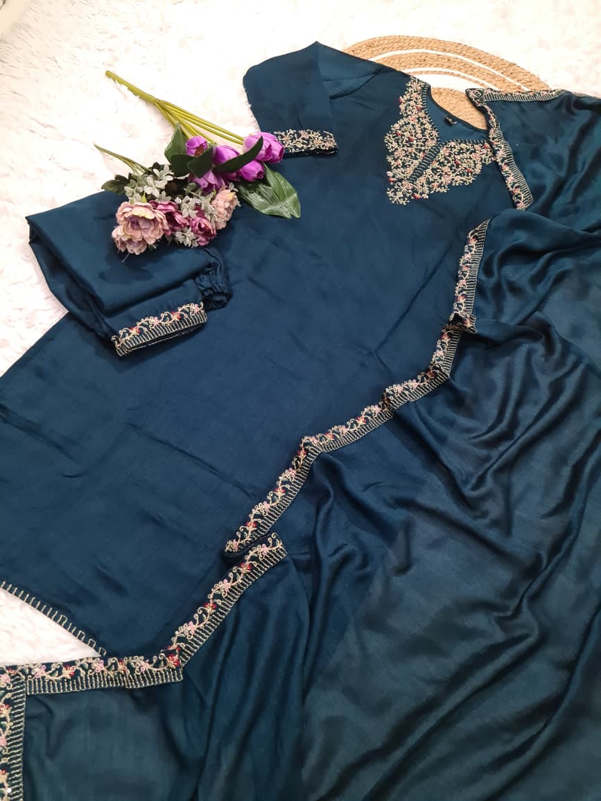 Mor Pankh Vichitra Silk Suit Set