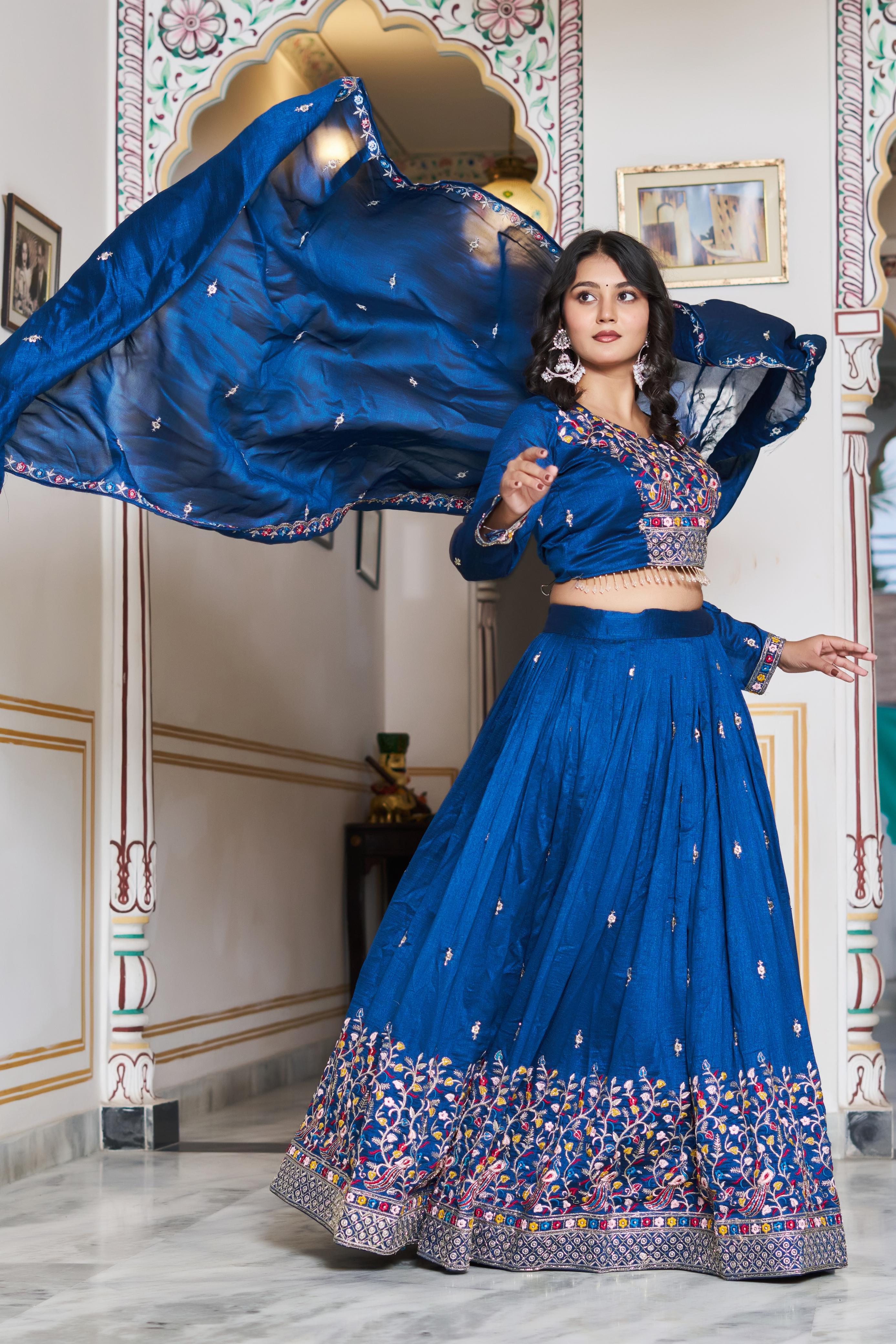 hahana Vichitra Silk Wedding Lehenga Choli