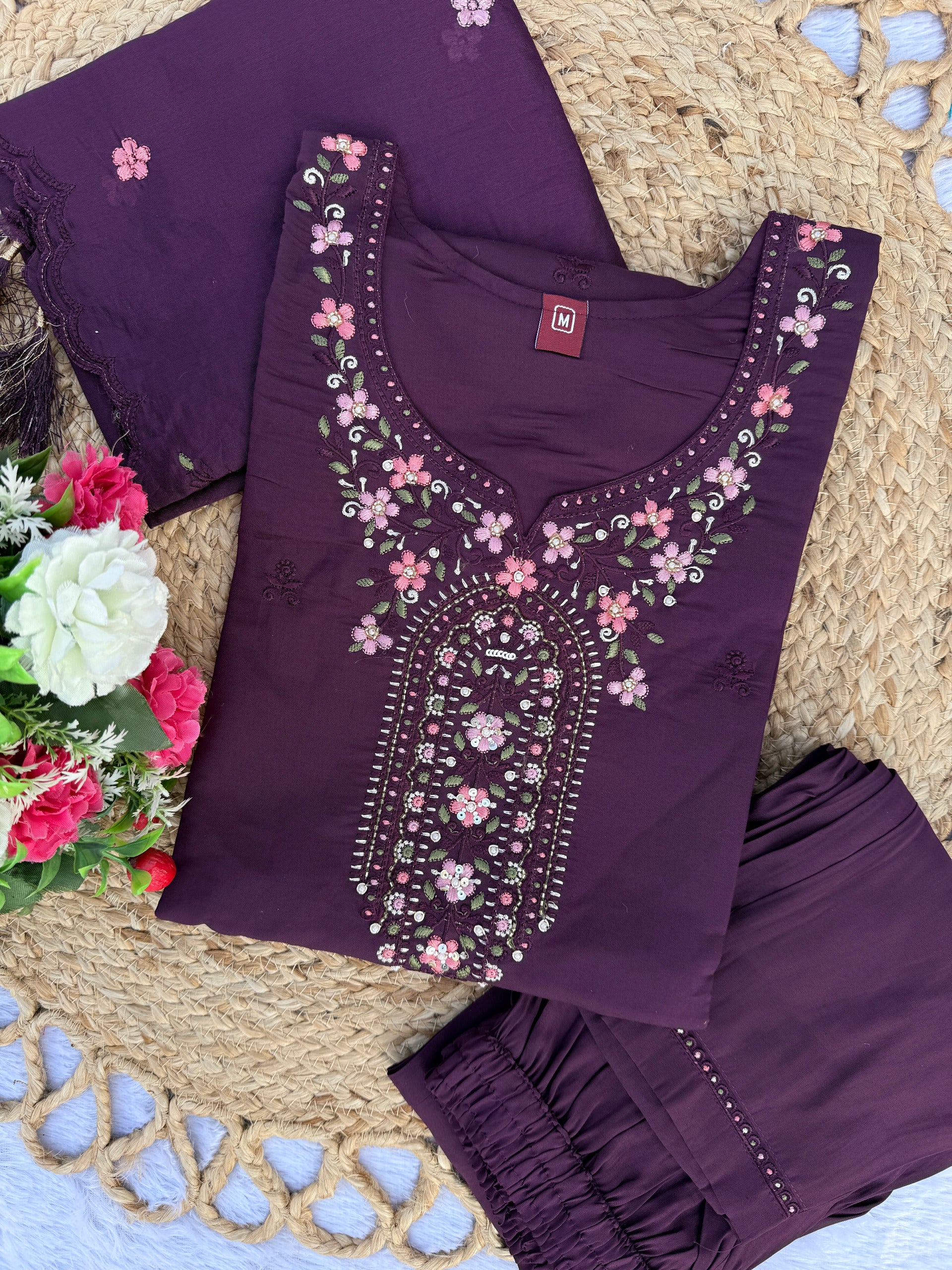 Purple Sugandha Designer 3-Piece Set