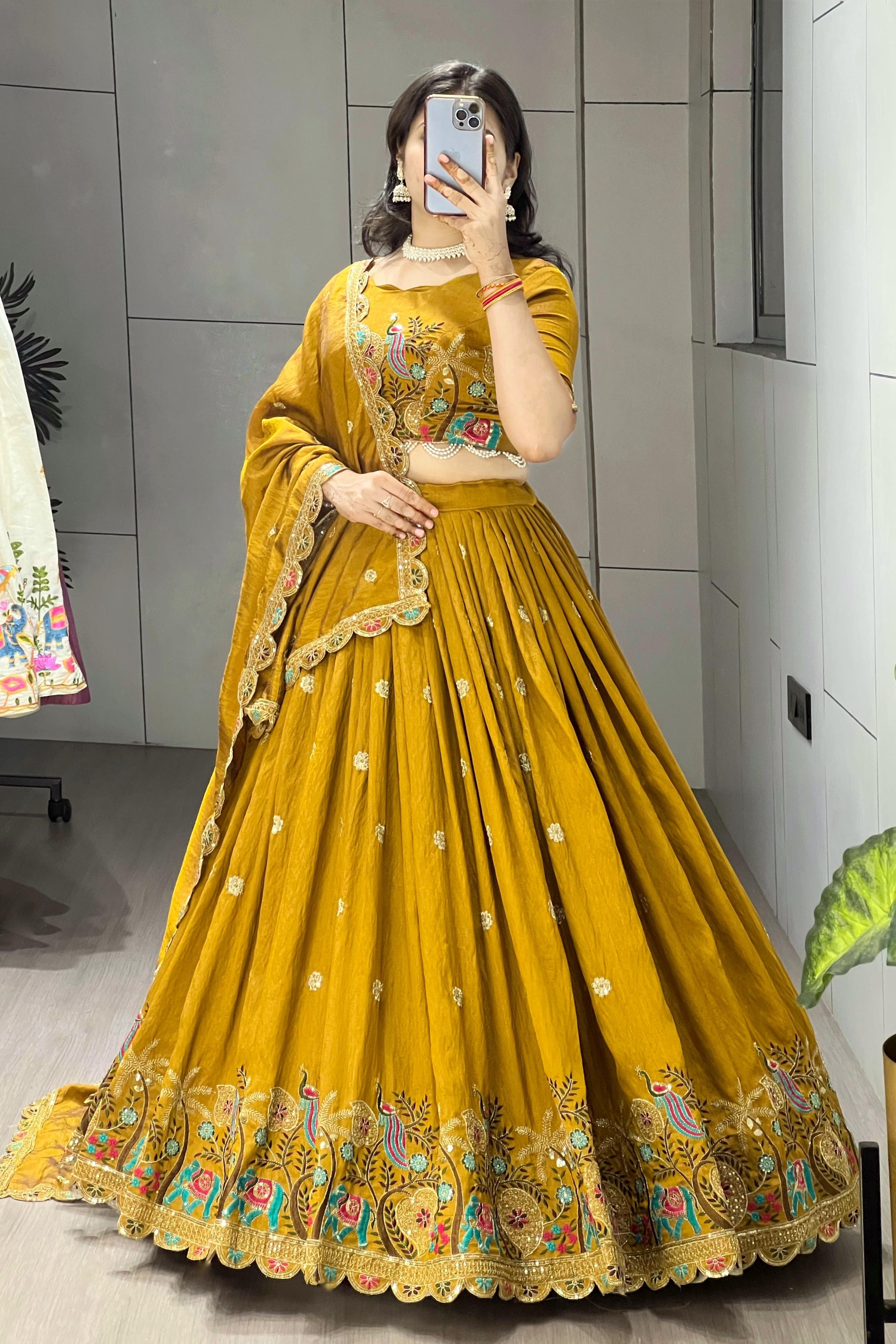Regal Multicolor Embroidered Premium Lehenga Set