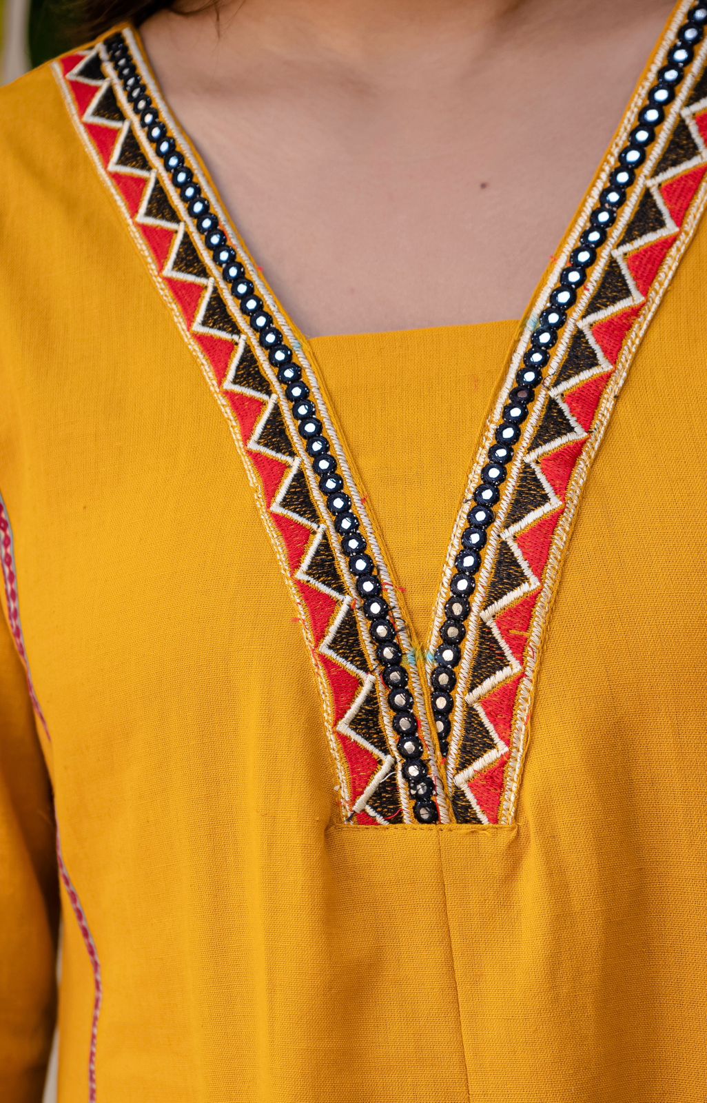 SuryaVira Embroidered Cotton Flex Co-ord Set