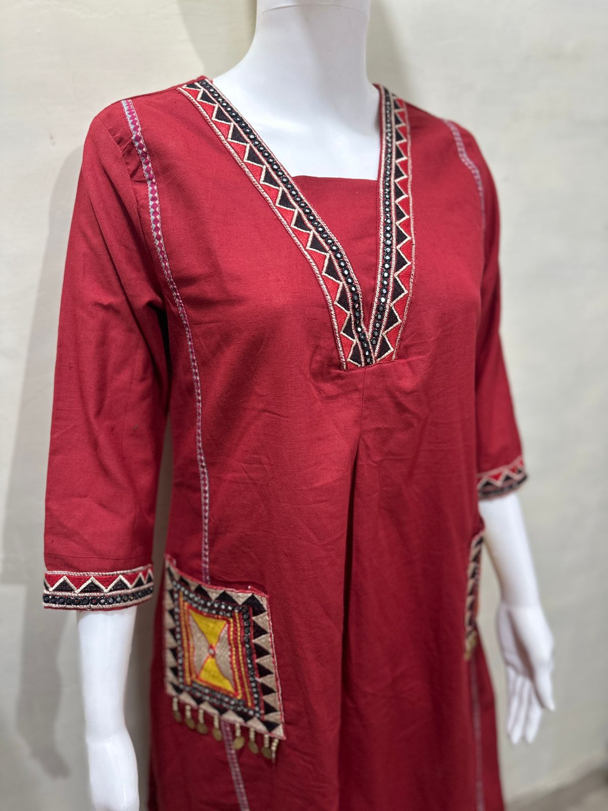 SuryaVira Embroidered Cotton Flex Co-ord Set