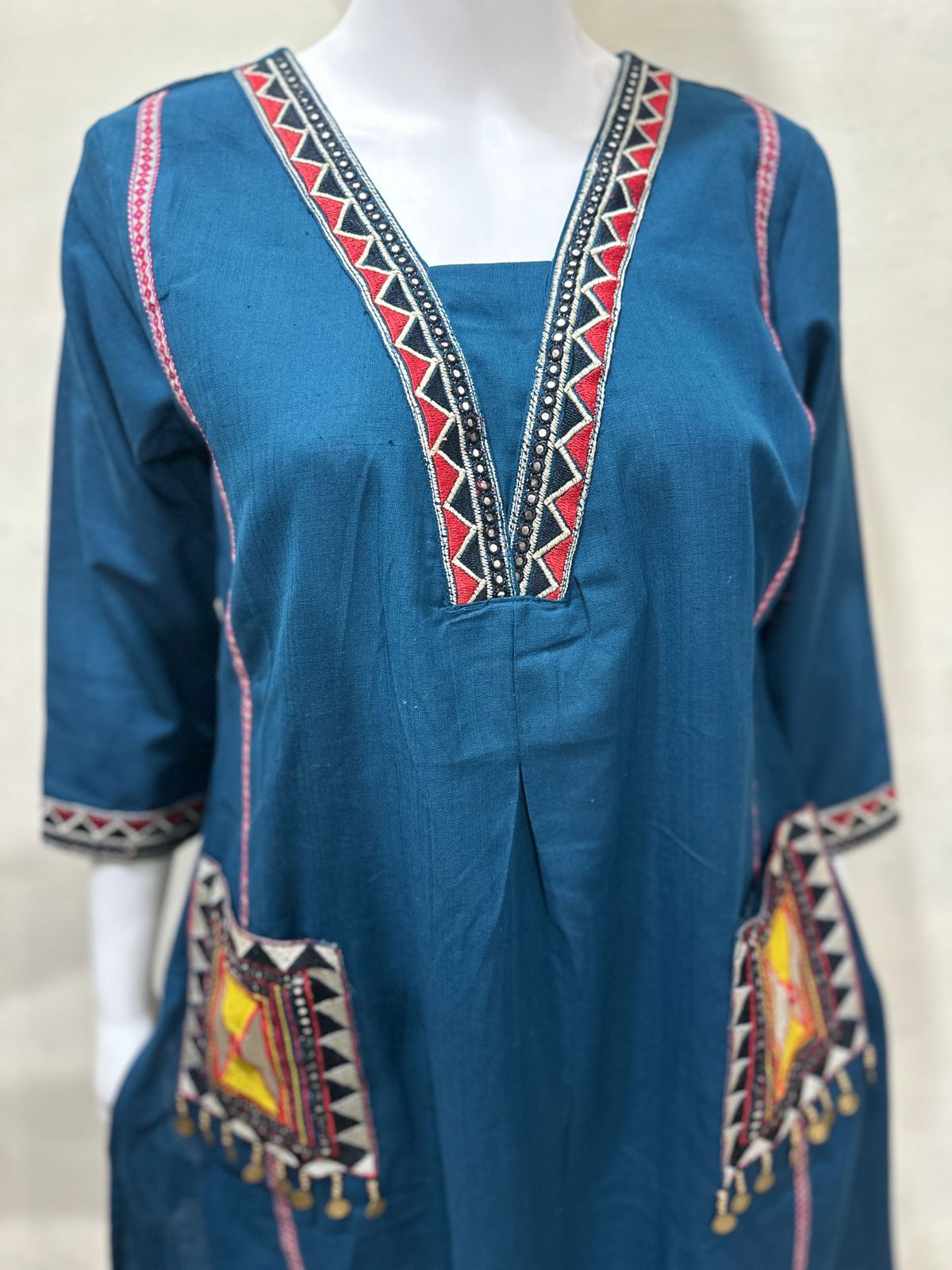 SuryaVira Embroidered Cotton Flex Co-ord Set