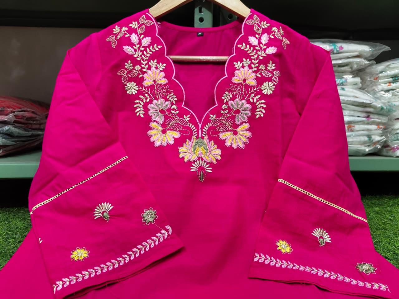 Noir Aabha Pure Cotton Embroidered Co-Ord Set