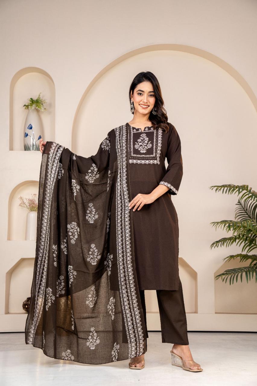 Anvaya Heavy Cotton Suit Set