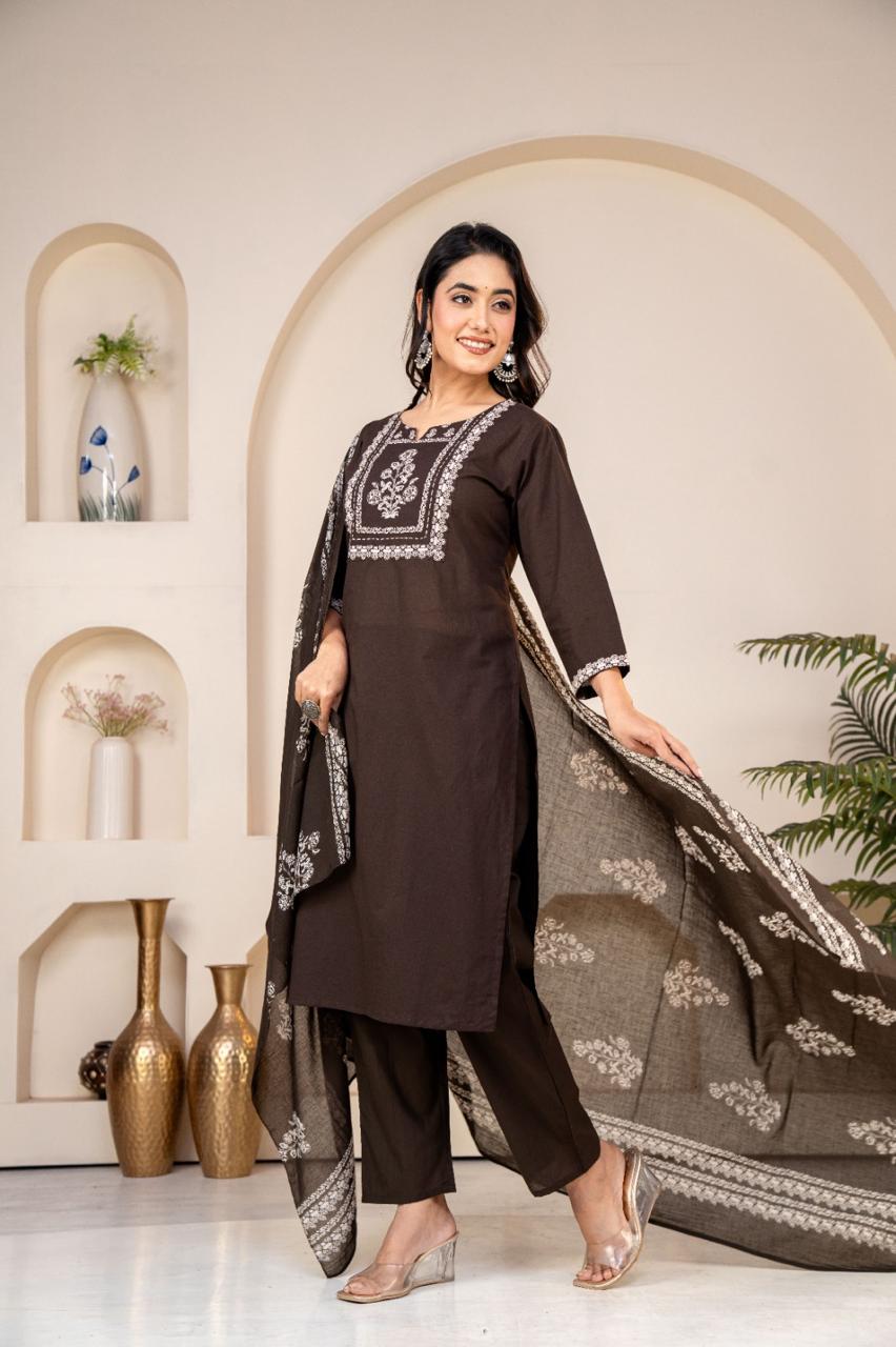 Anvaya Heavy Cotton Suit Set