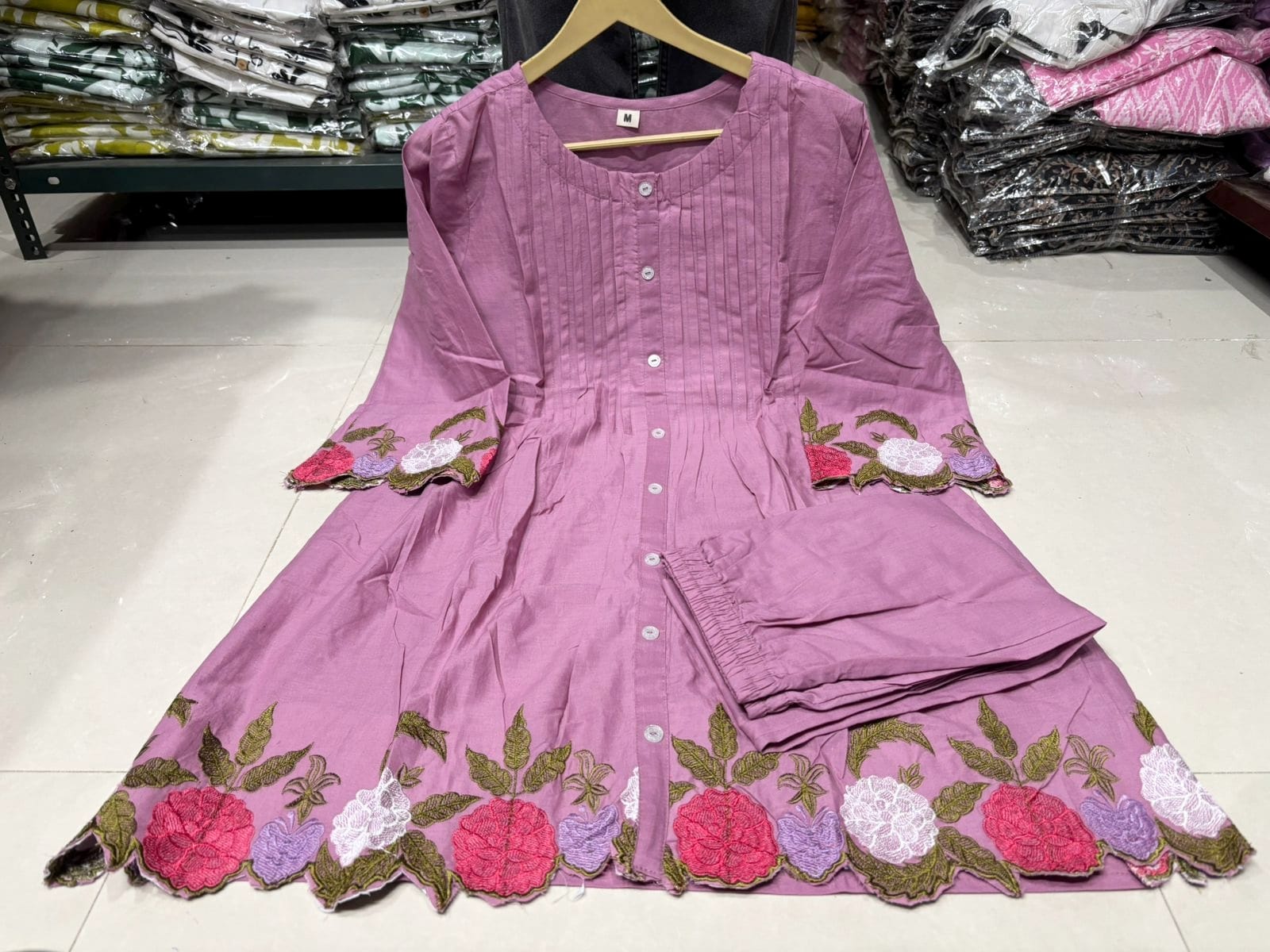 Light Purple Aarya Cotton Co-Ord Set