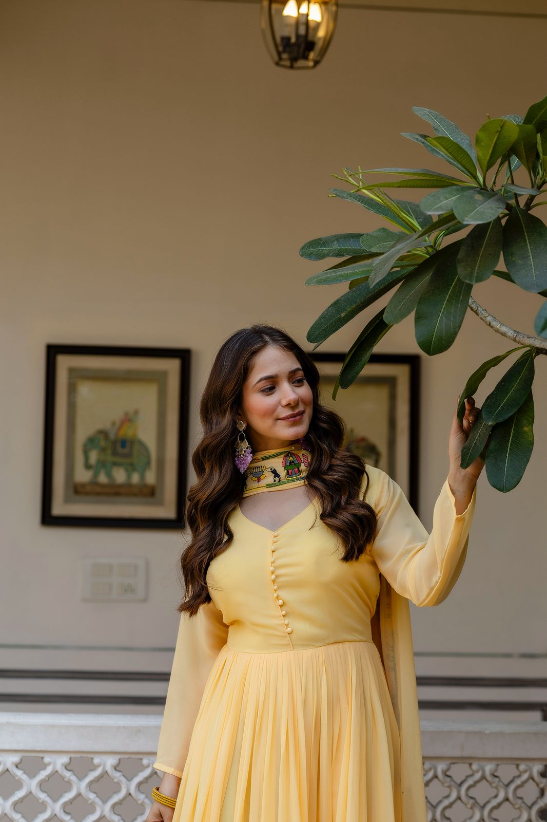 Surmayi Prabha Embroidered Gown Set