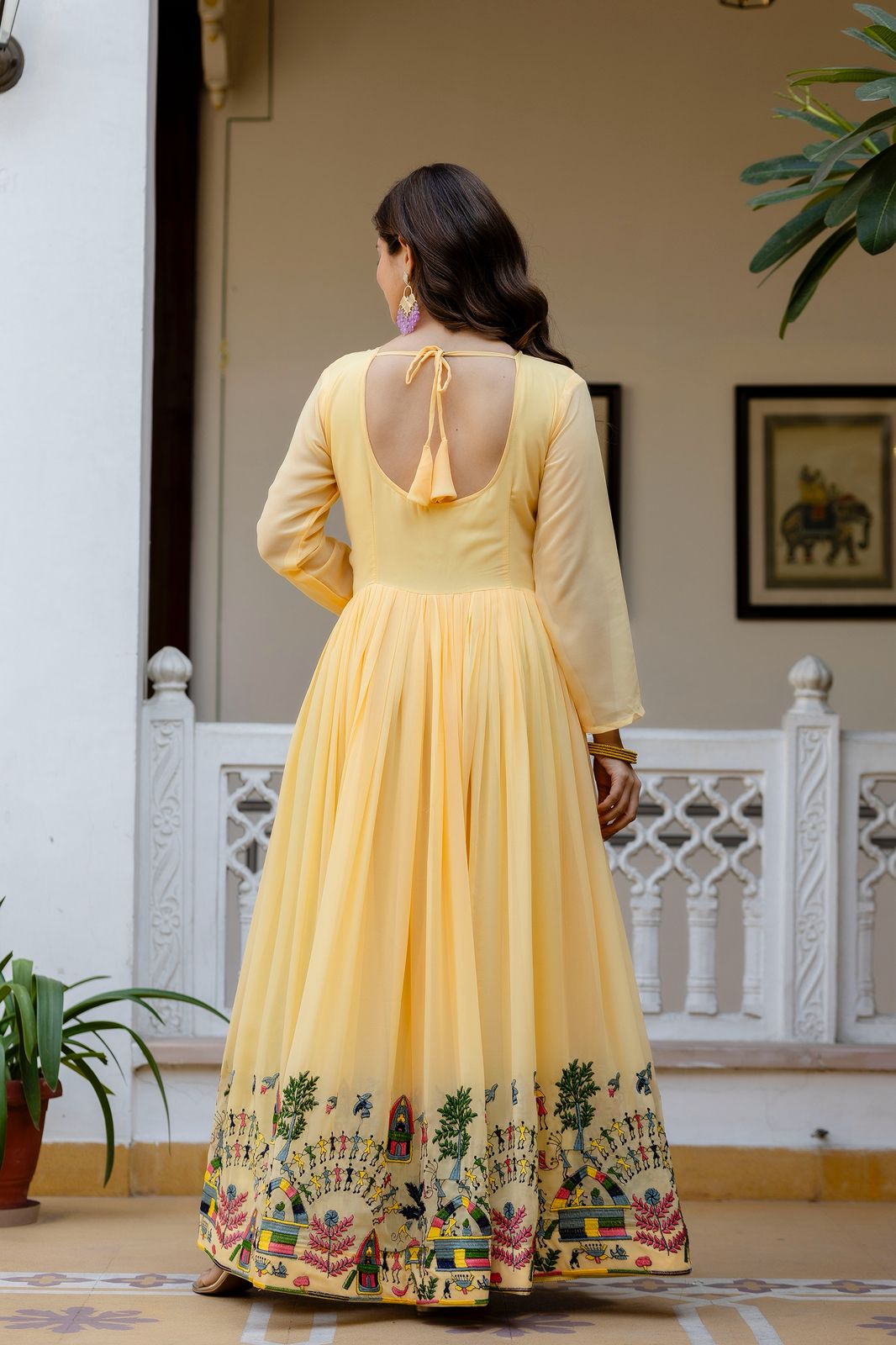Surmayi Prabha Embroidered Gown Set