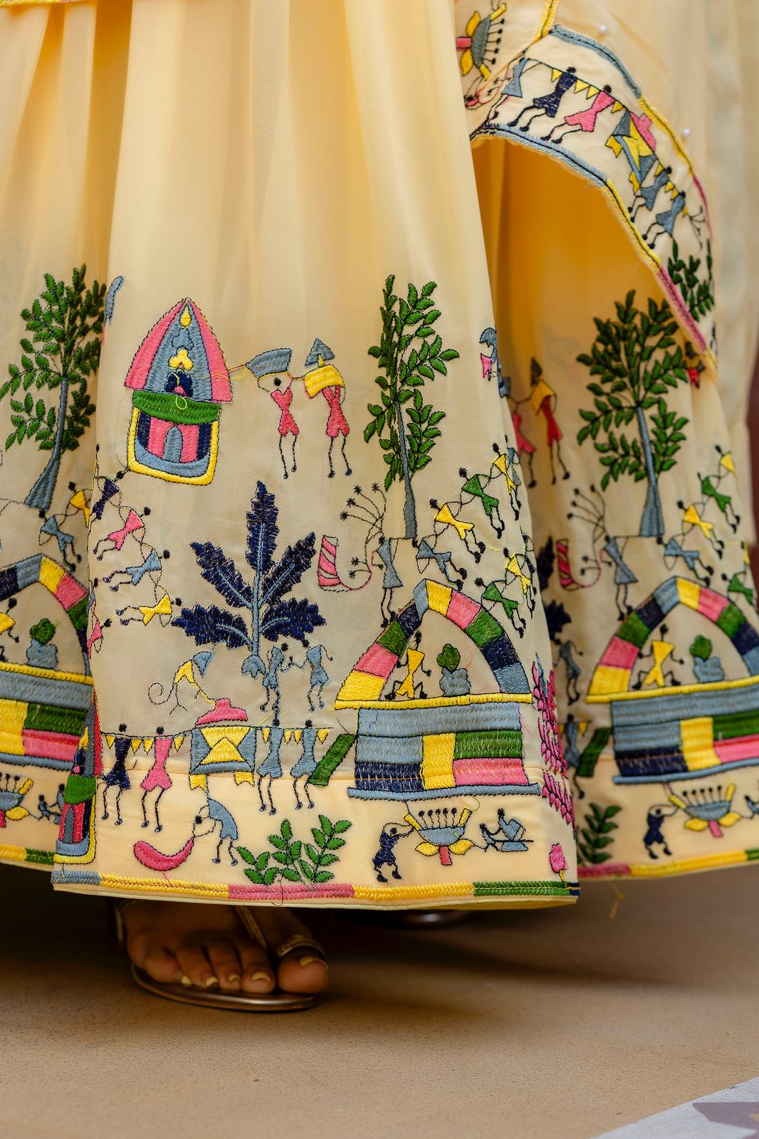 Surmayi Prabha Embroidered Gown Set