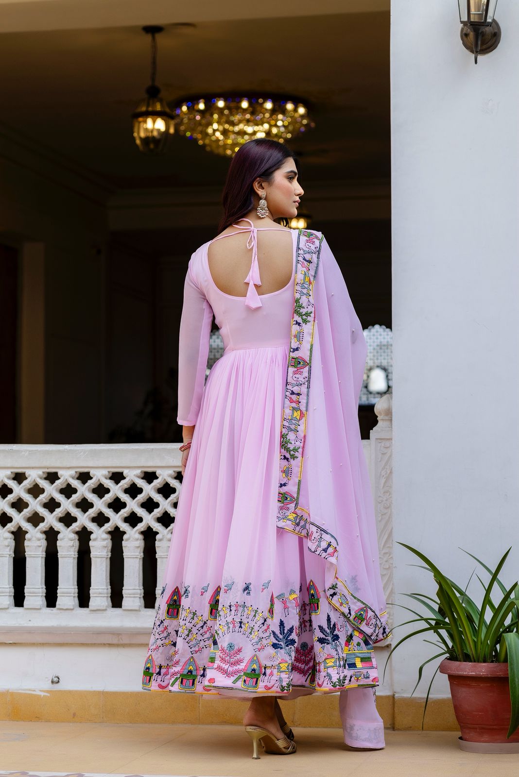 Surmayi Prabha Embroidered Gown Set