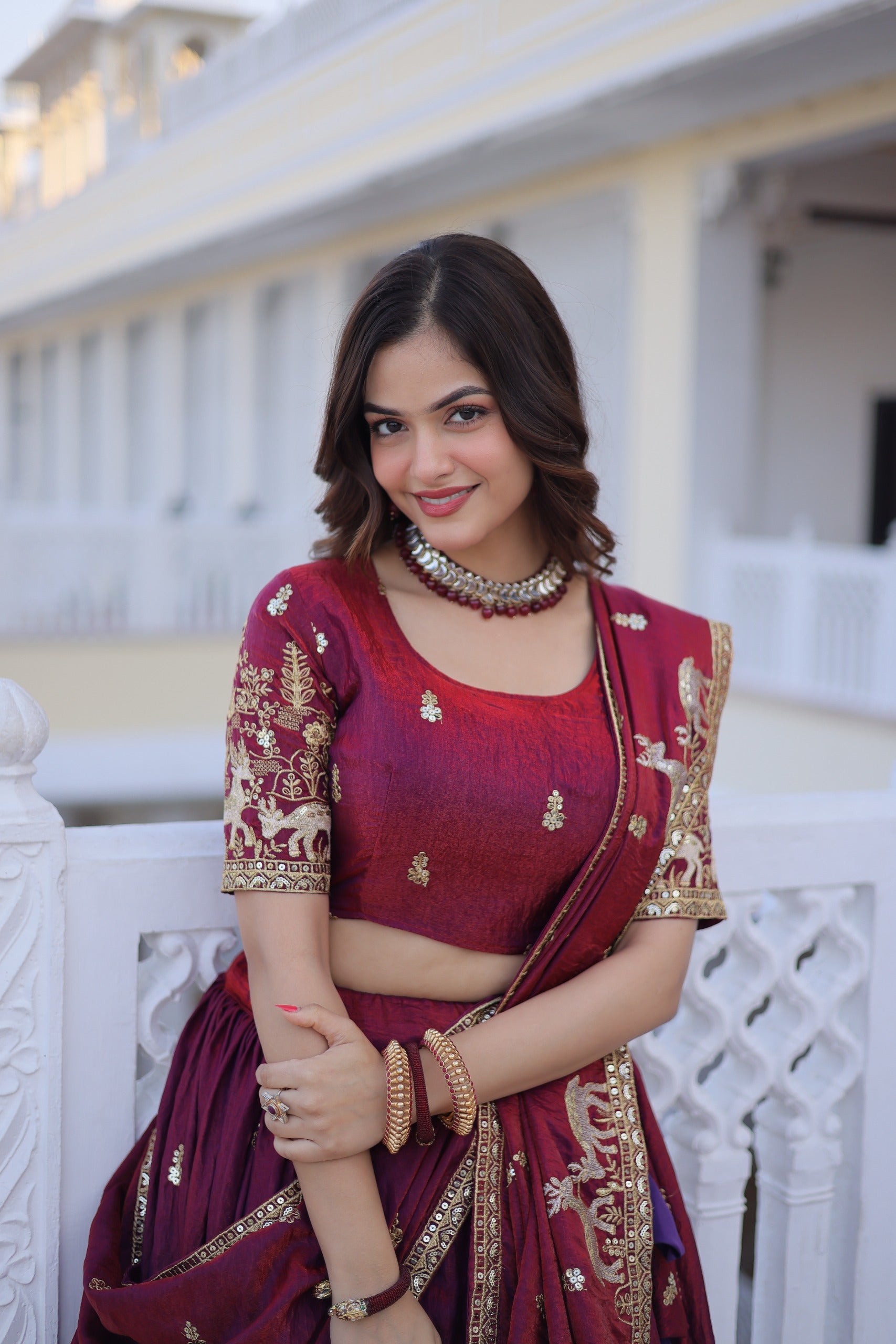 Rudrani Zari Sequin Lehenga Set