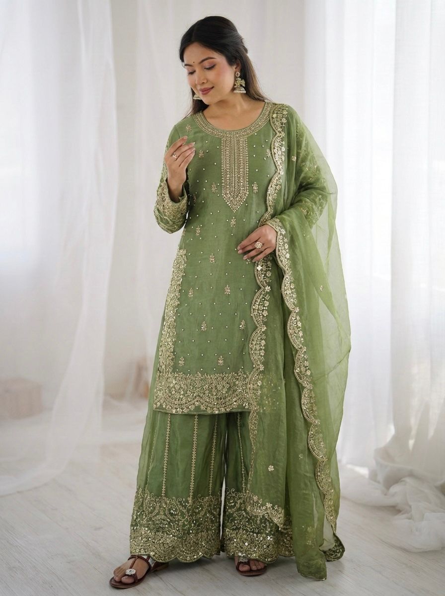 Amethyst Noor Zari Palazzo Set