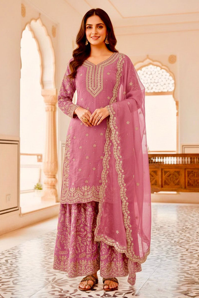 Noor Mahira Midnight Zari Plazo Set