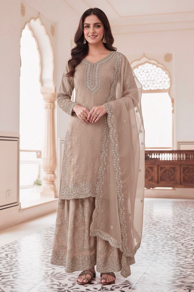 Noor Mahira Midnight Zari Plazo Set