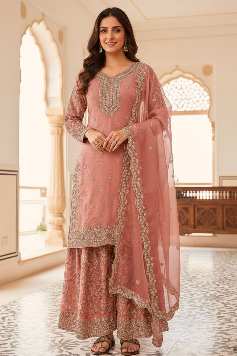 Noor Mahira Midnight Zari Plazo Set