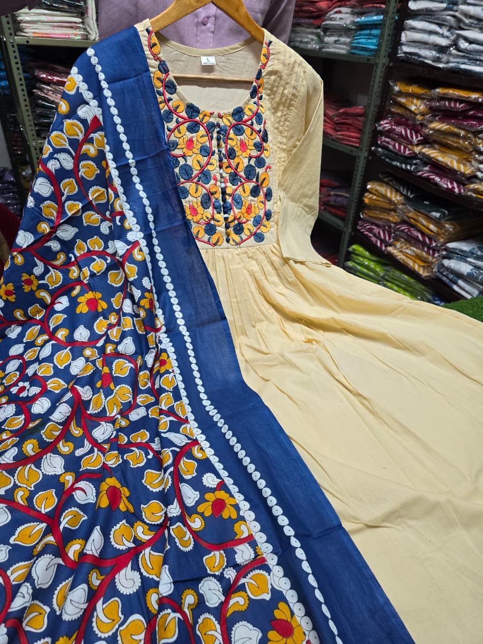 Varnika Kalamkari Cotton Suit Set