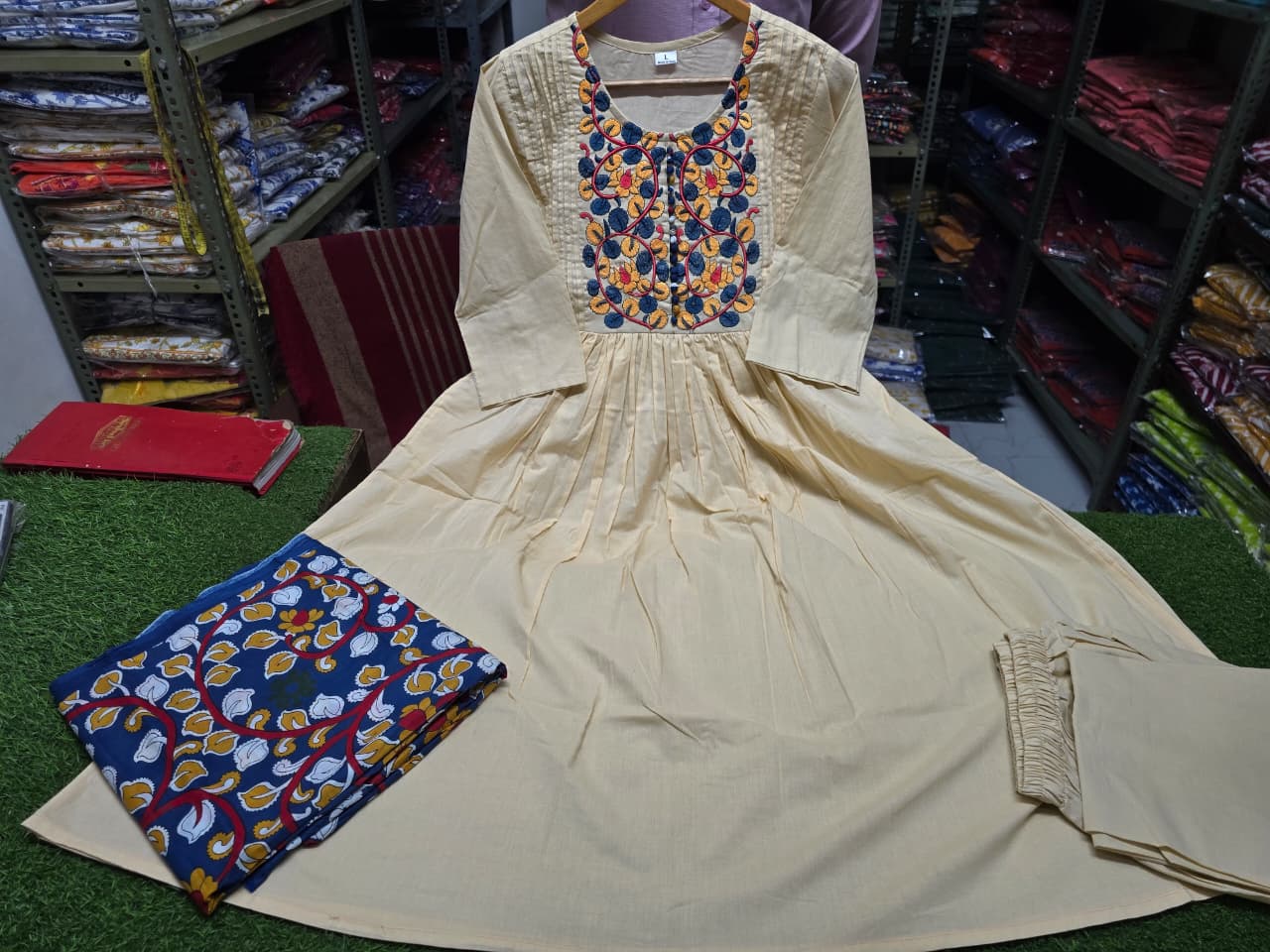 Varnika Kalamkari Cotton Suit Set