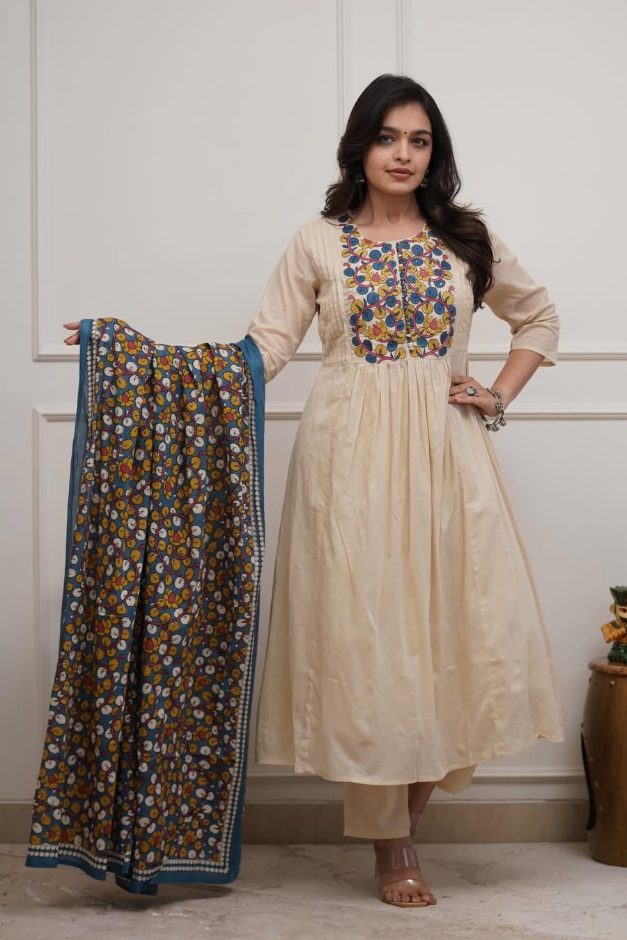Varnika Kalamkari Cotton Suit Set