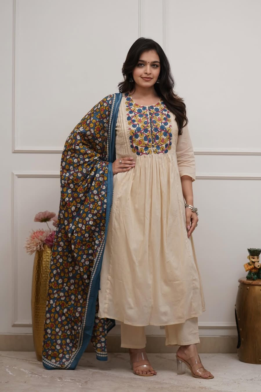 Varnika Kalamkari Cotton Suit Set