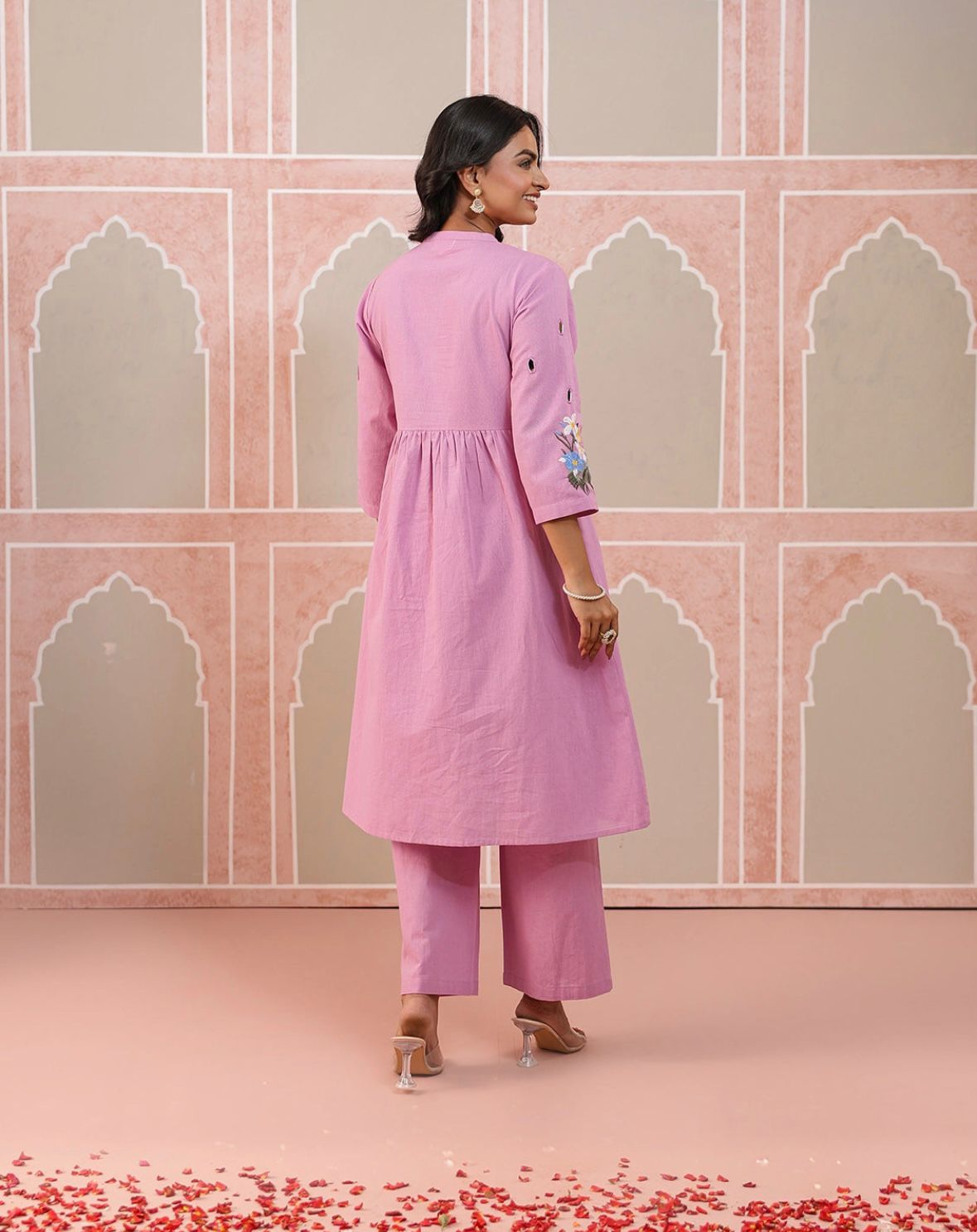 Lavanya Embroidered Cotton Flex Co-Ord Set