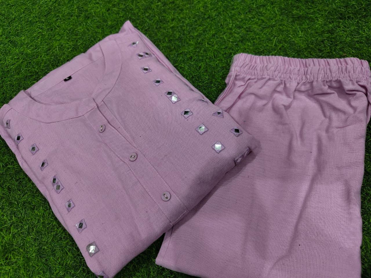 Lavanya Embroidered Cotton Flex Co-Ord Set