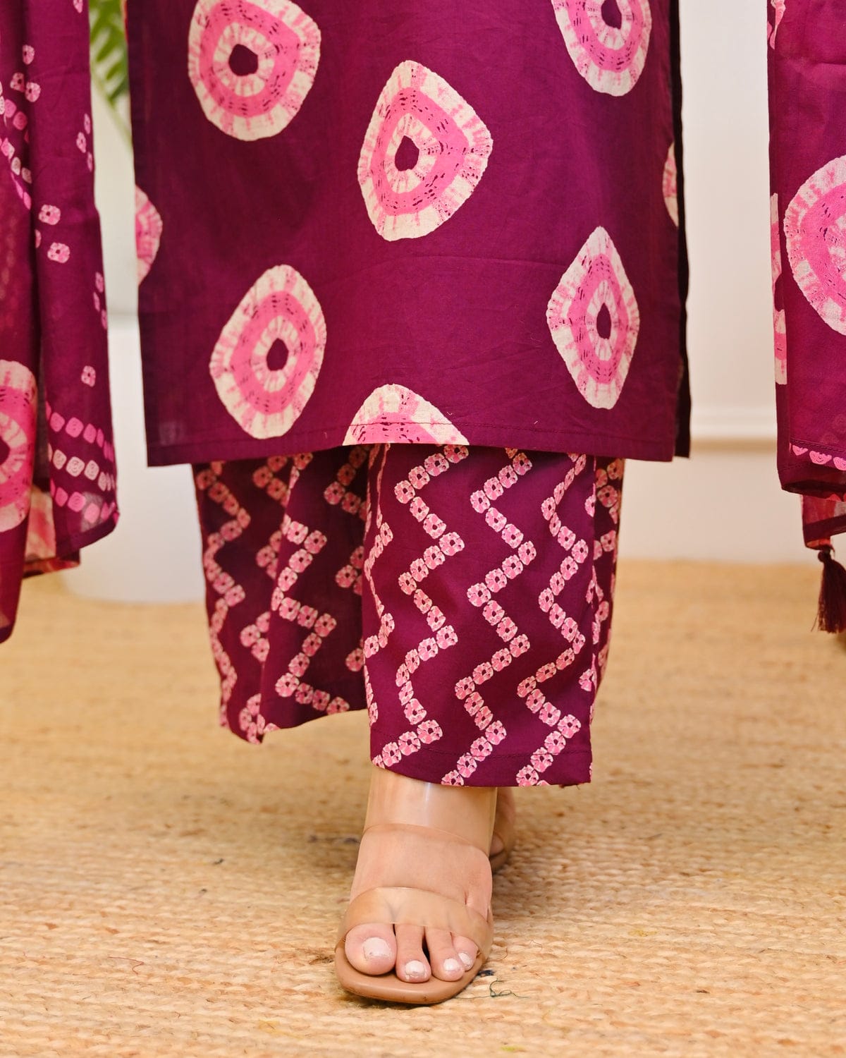Prosin Print Cotton Straight Suit Set