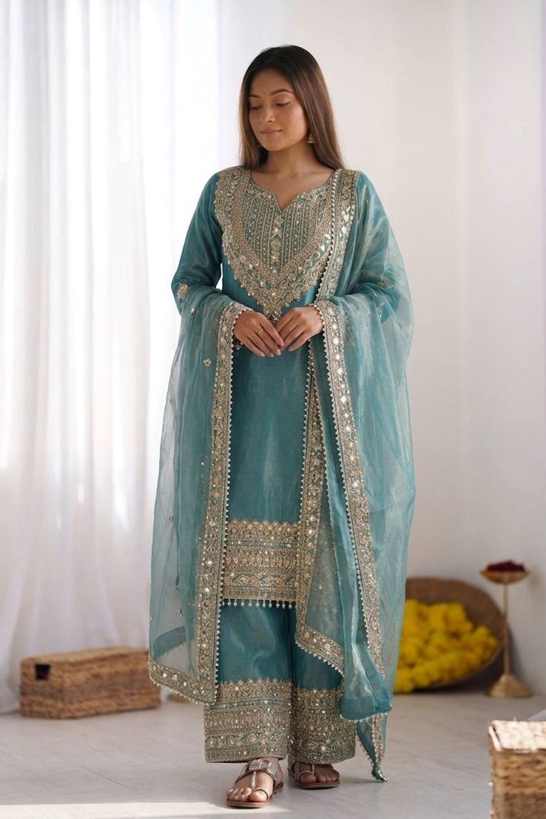 Neerjaara Embroidered Sharara Suit Set