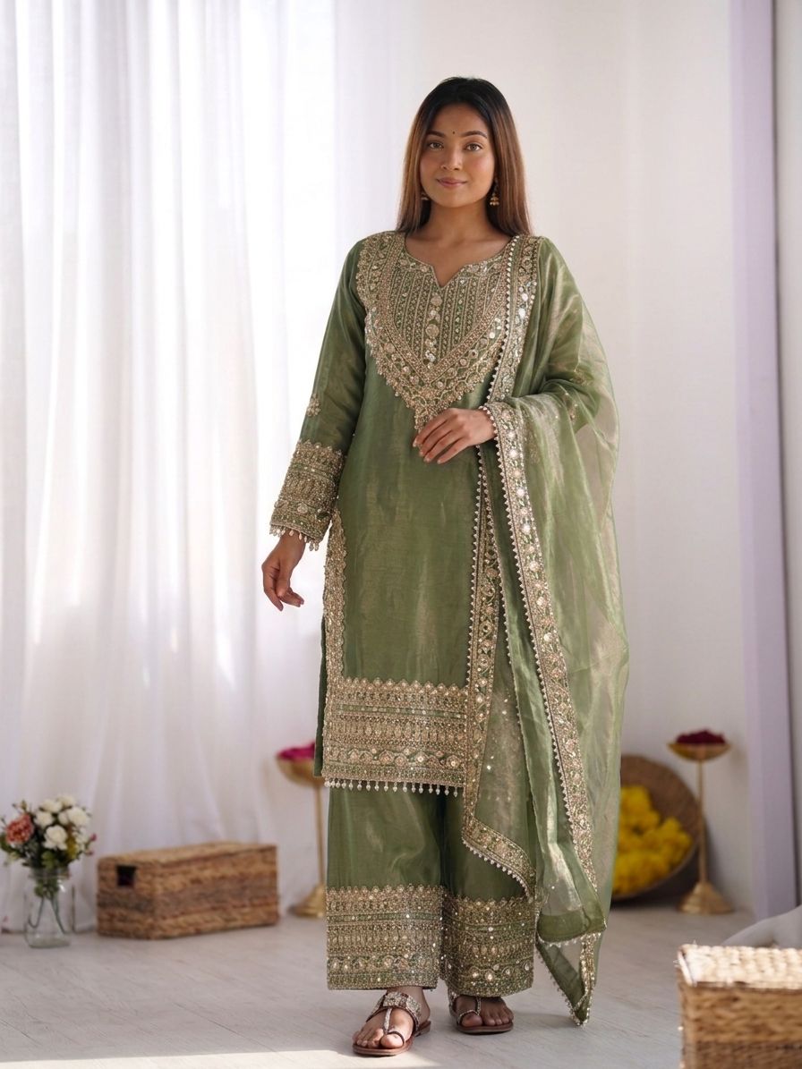 Neerjaara Embroidered Sharara Suit Set