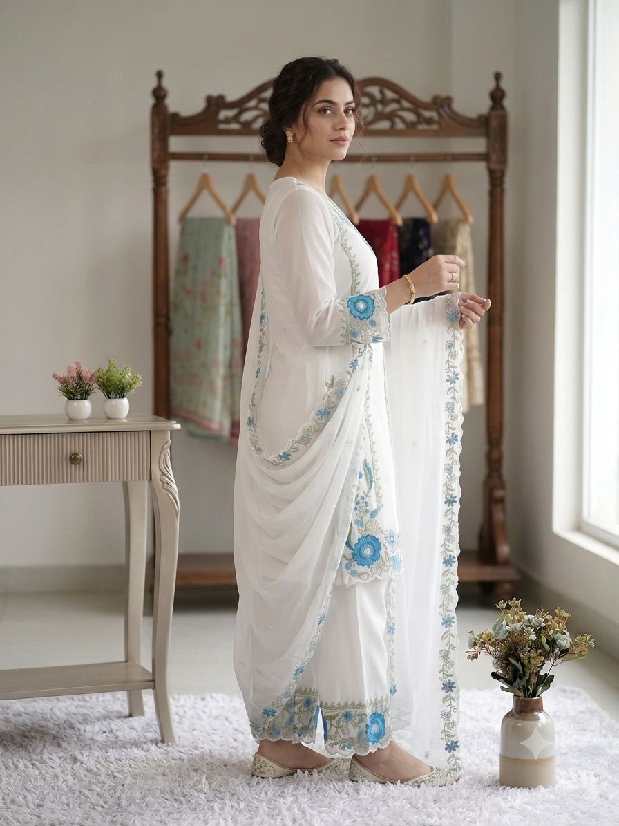 Chandrima Embroidered Palazzo Suit Set