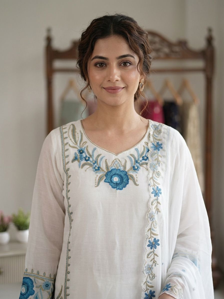 Chandrima Embroidered Palazzo Suit Set