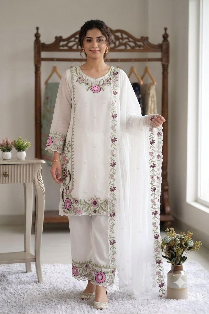 Chandrima Embroidered Palazzo Suit Set