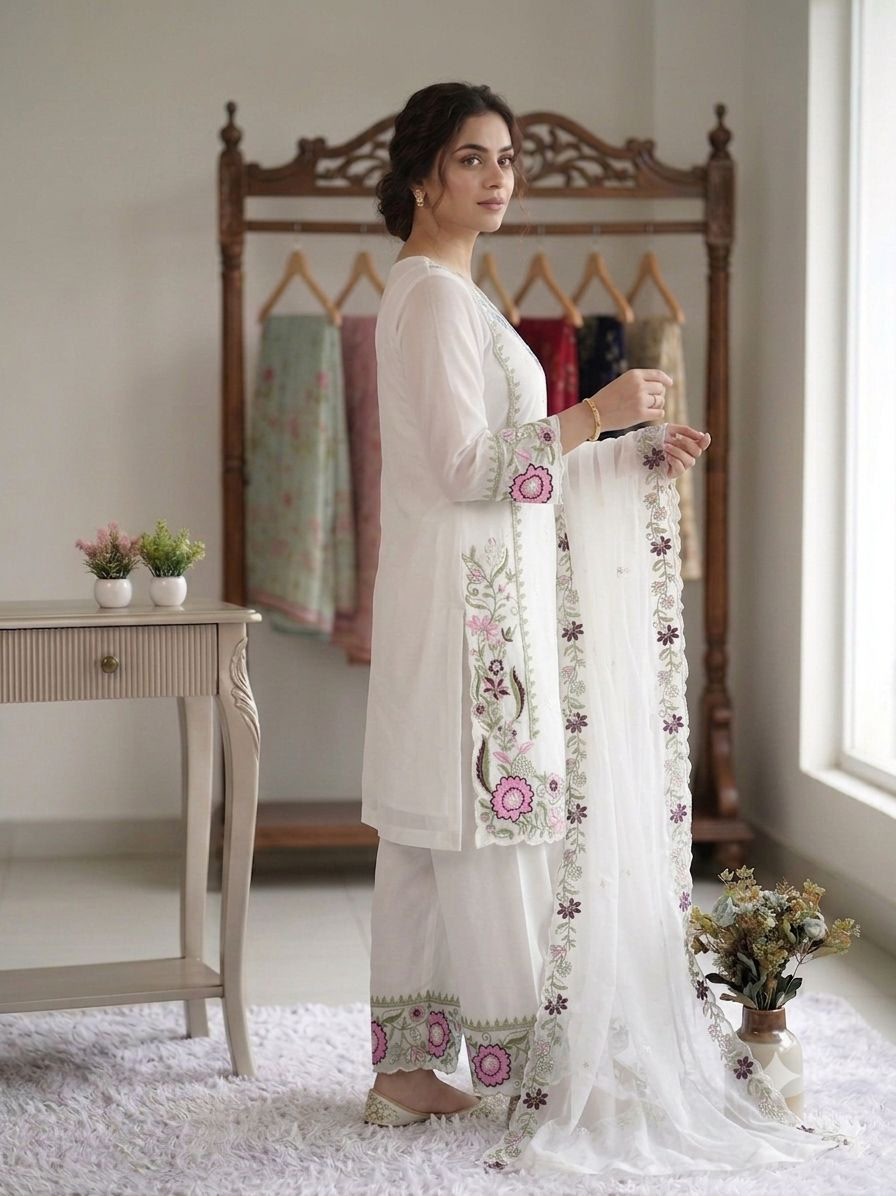 Chandrima Embroidered Palazzo Suit Set