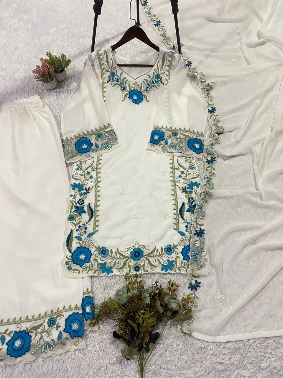 Chandrima Embroidered Palazzo Suit Set