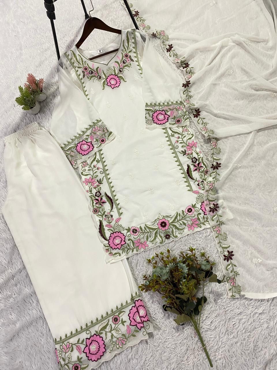 Chandrima Embroidered Palazzo Suit Set