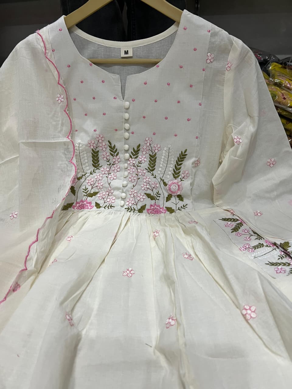 Neelkamal Embroidered Cotton Suit Set