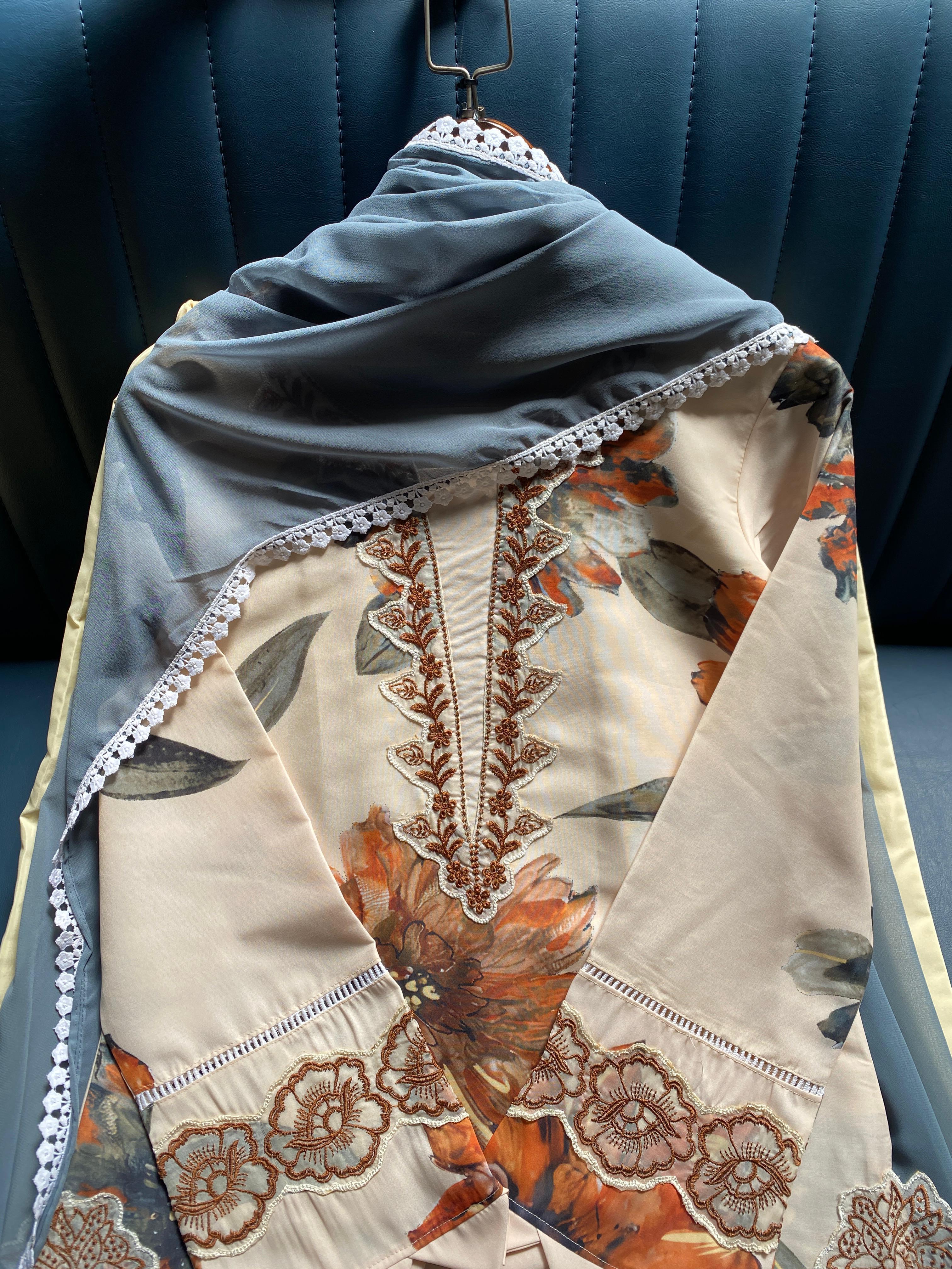 Noorika Printed Muslin Palazzo Suit Set